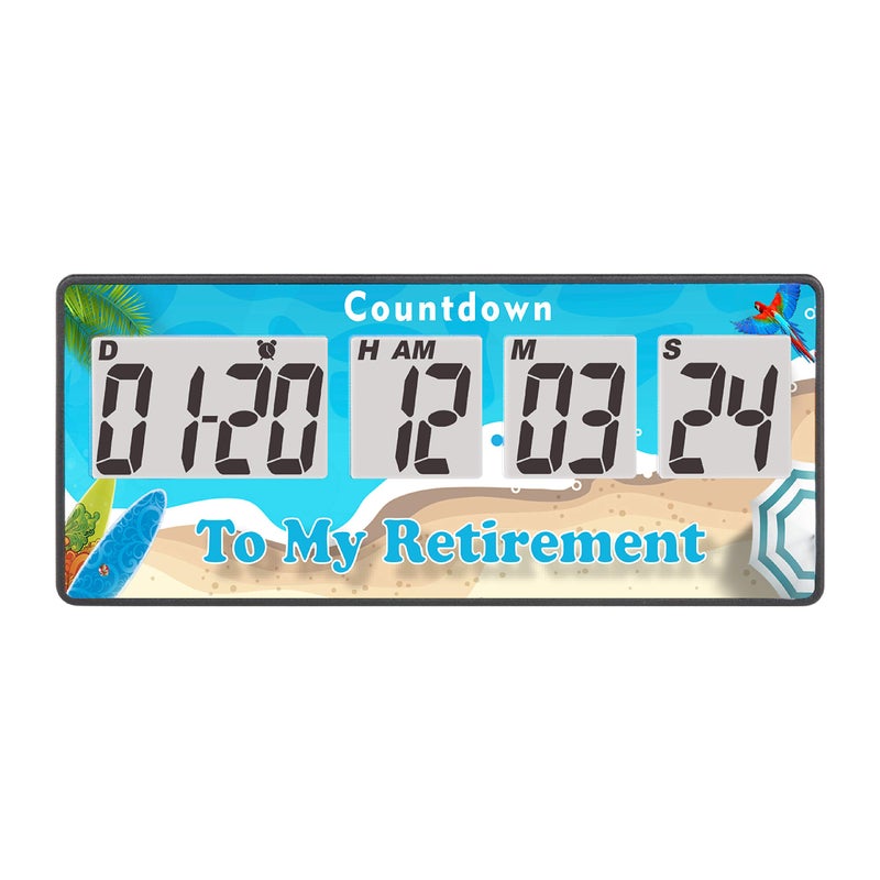 Runleader Digital 9999 Days Events Timer, Count-Down&Count-up Tracking,Backlight Display,Alarm Reminder,Battery Replacement,User Shutdown for Wedding Retirement Christmas - Image 1
